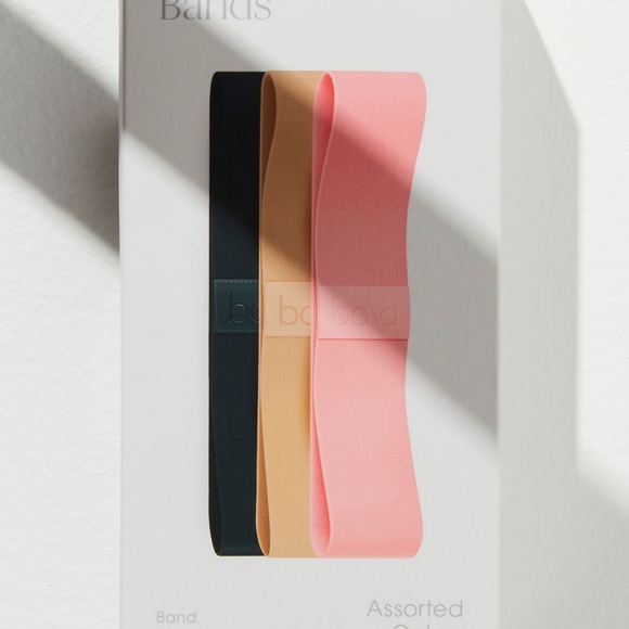 Bala Resistance Bands Fitness 3 pack Brand New Charcoal Sand Blush black pink - Picture 2 of 5